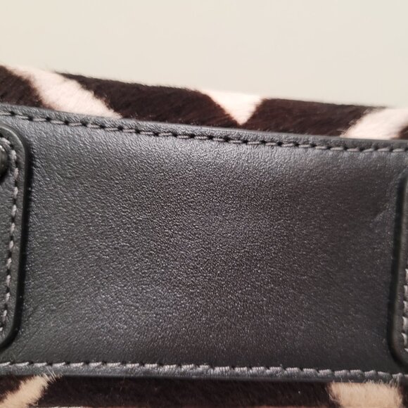 Rogue Bag 12 In Haircalf With Zebra Print - Picture 9 of 11